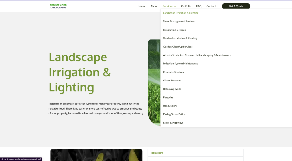 GreenCare Landscaping - Portfolio Page 5